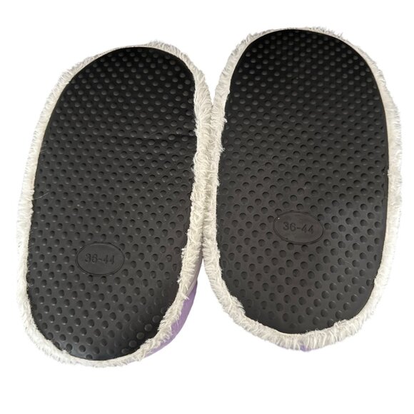 Nike Purple & White Fuzzy Slippers Size 36-44 For Adults - Picture 4 of 6